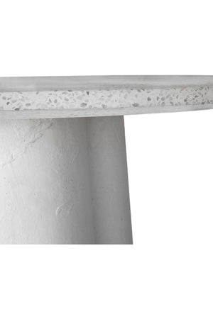 White Terrazzo Indoor/Outdoor Dining Table | Novi Living Mono