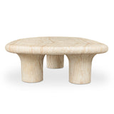 Modern European furniture - Travertine Look Indoor/Outdoor Coffee Table - www.oroa.com