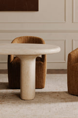 Modern European furniture - Beige Concrete Outdoor Dining Table - www.oroa.com