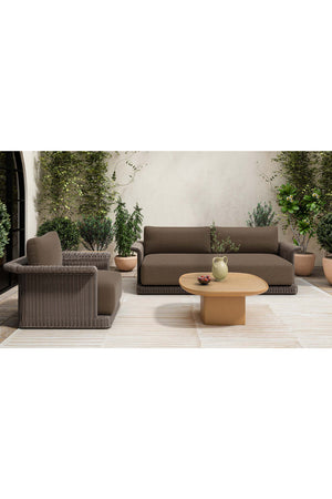 Oval Concrete Outdoor Coffee Table | Novi Living Manon