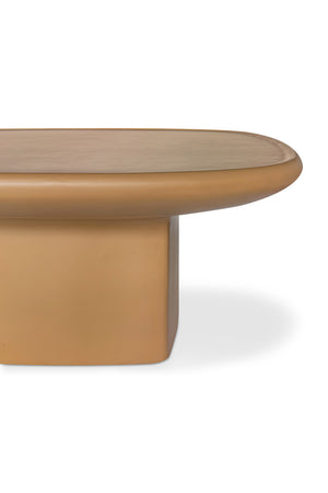 Oval Concrete Outdoor Coffee Table | Novi Living Manon