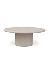 Modern European furniture - Concrete Oval Outdoor Dining Table - www.oroa.com