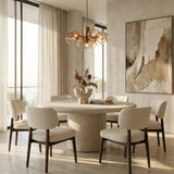 Modern European furniture - Concrete Oval Outdoor Dining Table - www.oroa.com