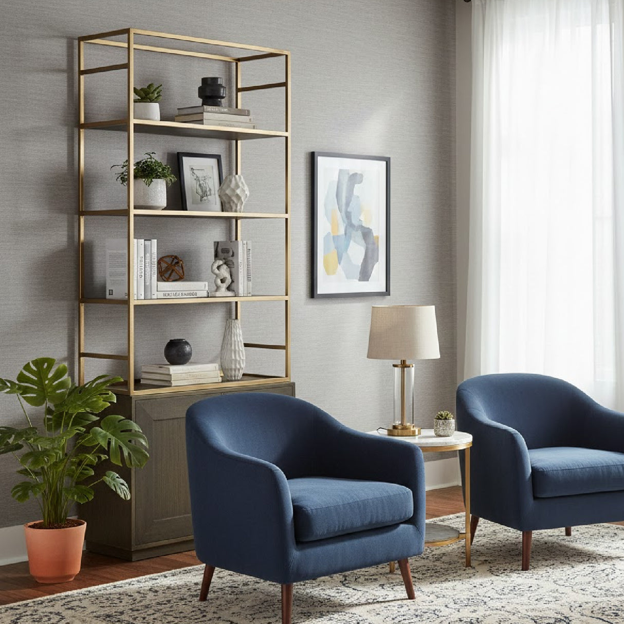 Modern European furniture - Solid Oak 2-Door Bookshelf - www.oroa.com