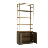 Modern European furniture - Solid Oak 2-Door Bookshelf - www.oroa.com