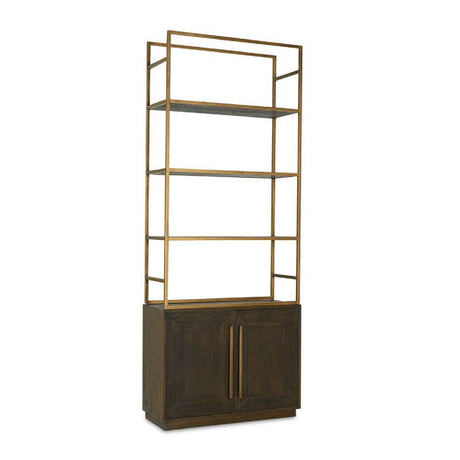 Modern European furniture - Solid Oak 2-Door Bookshelf - www.oroa.com