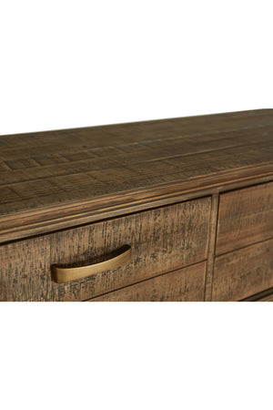 Modern European furniture - Fir Wood 4-Drawer Console Table - www.oroa.com