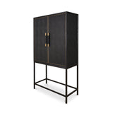 Modern European furniture - Solid Oak Bar Cabinet - www.oroa.com