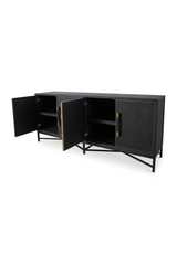 Modern European furniture - Vegan Leather 4-Door Sideboard - www.oroa.com