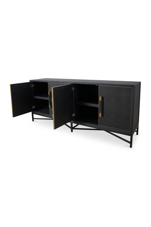 Vegan Leather 4-Door Sideboard | Novi Living Mako | Oroa.com