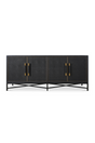 Modern European furniture - Vegan Leather 4-Door Sideboard - www.oroa.com