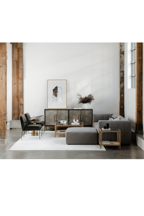 Vegan Leather 4-Door Sideboard | Novi Living Mako | Oroa.com