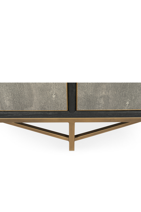 Modern European furniture - Vegan Leather 4-Door Sideboard - www.oroa.com
