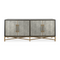 Modern European furniture - Vegan Leather 4-Door Sideboard - www.oroa.com