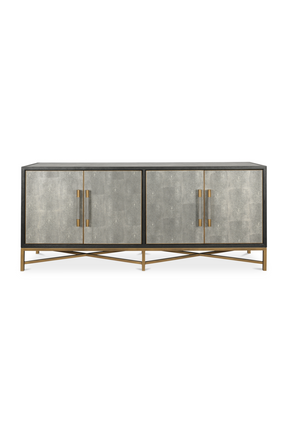 Modern European furniture - Vegan Leather 4-Door Sideboard - www.oroa.com