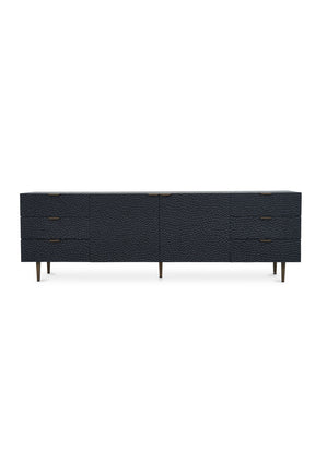 Modern European furniture - Black Relief Carved Sideboard - www.oroa.com