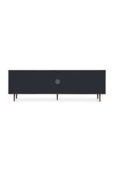 Modern European furniture - Black Relief Carved Sideboard - www.oroa.com