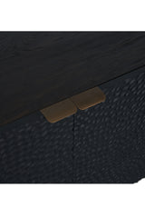 Modern European furniture - Black Relief Carved Sideboard - www.oroa.com