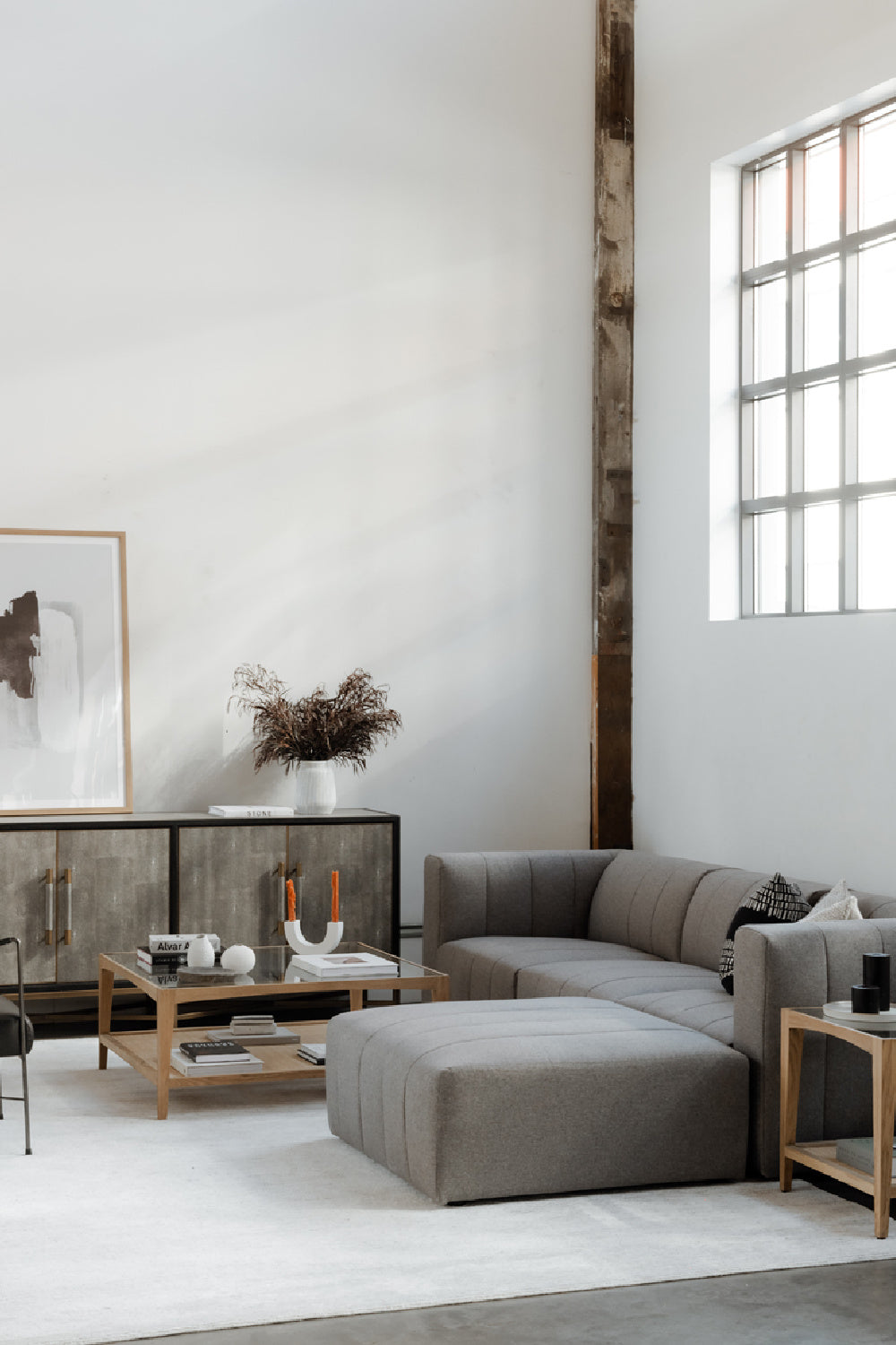 Modern European furniture - Glass & Cane Coffee Table - www.oroa.com