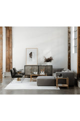 Modern European furniture - Glass & Cane Coffee Table - www.oroa.com