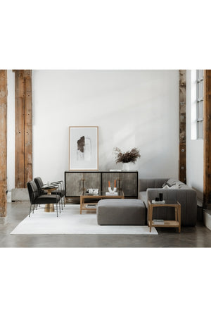 Modern European furniture - Glass & Cane Coffee Table - www.oroa.com