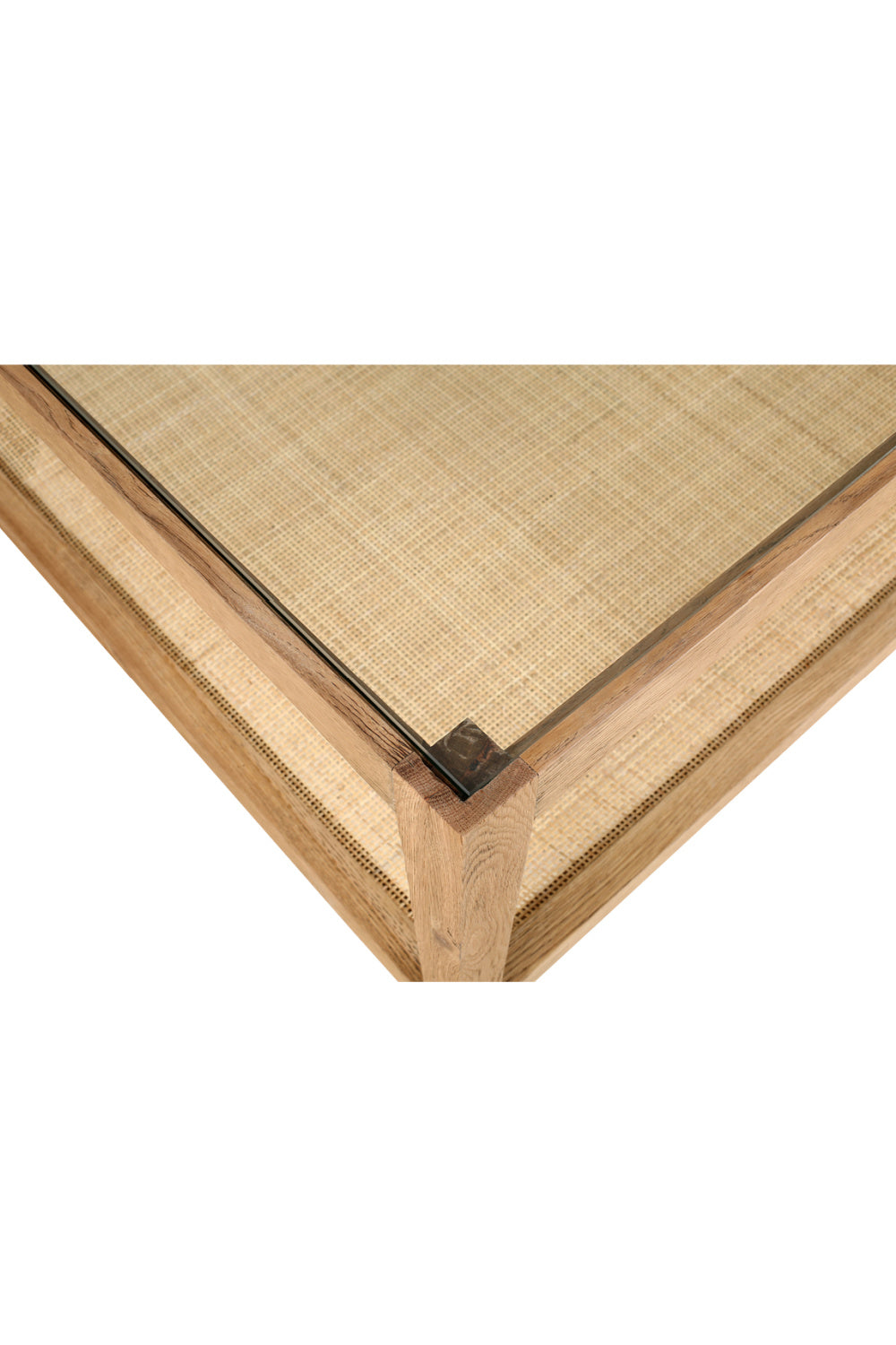 Modern European furniture - Glass & Cane Coffee Table - www.oroa.com