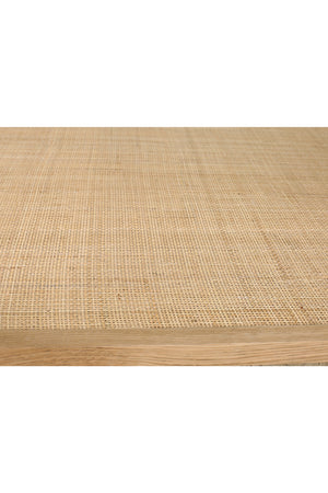 Modern European furniture - Glass & Cane Coffee Table - www.oroa.com