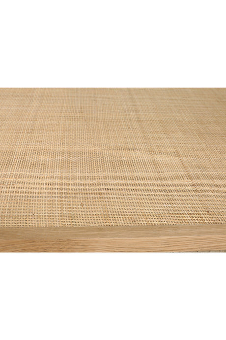Modern European furniture - Glass & Cane Coffee Table - www.oroa.com