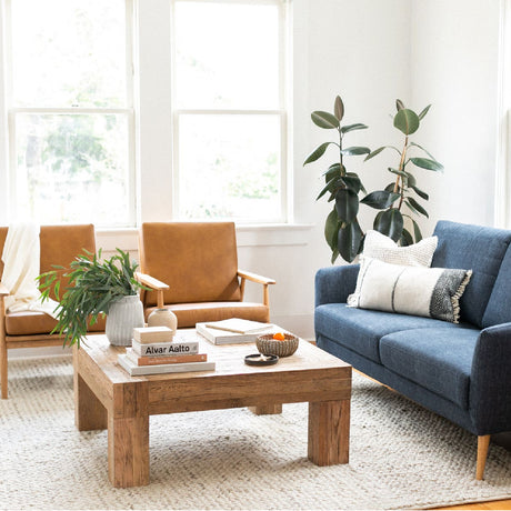 Solid Oak Square Coffee Table | Novi Living Evander