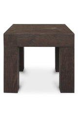 Modern European furniture - Rustic Oak Square Side Table - www.oroa.com