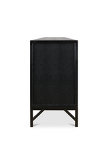 Modern European furniture - Vegan Leather 4-Door Sideboard - www.oroa.com