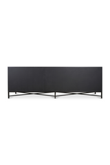 Modern European furniture - Vegan Leather 4-Door Sideboard - www.oroa.com