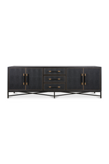 Modern European furniture - Vegan Leather 4-Door Sideboard - www.oroa.com