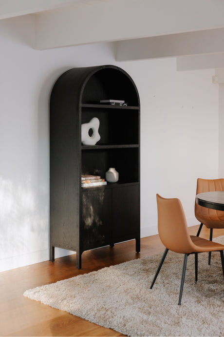 Black Oak Arched Cabinet | Novi Living Wilde | Oroa.com