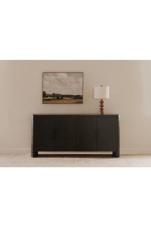 Modern European furniture - Black Herringbone Patterned Sideboard - www.oroa.com