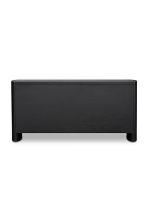 Modern European furniture - Black Herringbone Patterned Sideboard - www.oroa.com