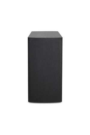 Modern European furniture - Black Herringbone Patterned Sideboard - www.oroa.com