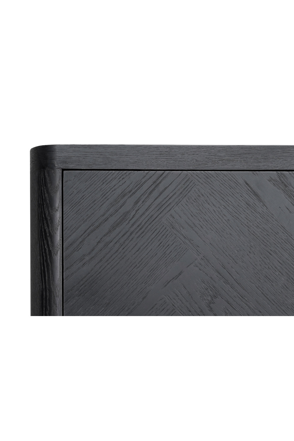 Modern European furniture - Black Herringbone Patterned Sideboard - www.oroa.com