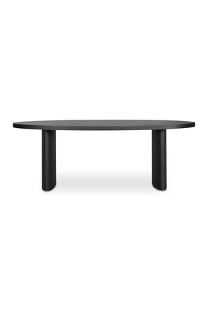 Black Herringbone Patterned Dining Table | Novi Living William