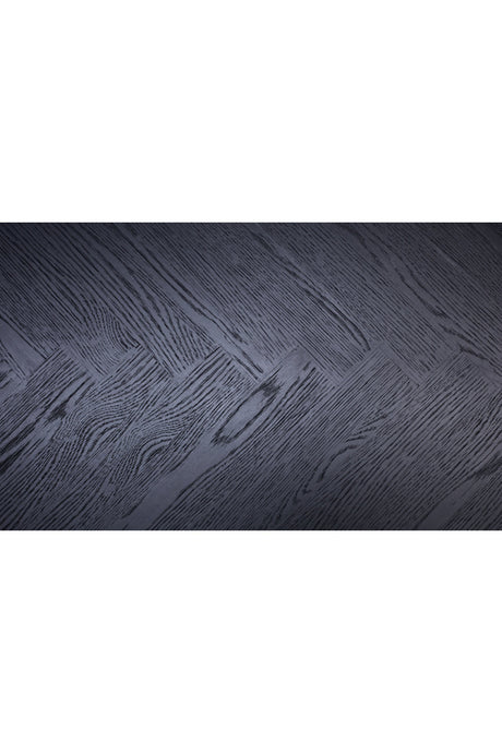 Modern European furniture - Black Herringbone Patterned Dining Table - www.oroa.com