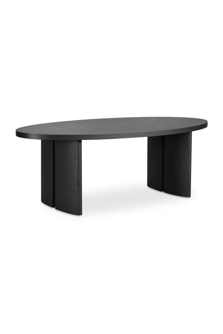 Modern European furniture - Black Herringbone Patterned Dining Table - www.oroa.com