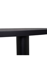 Modern European furniture - Black Herringbone Patterned Dining Table - www.oroa.com