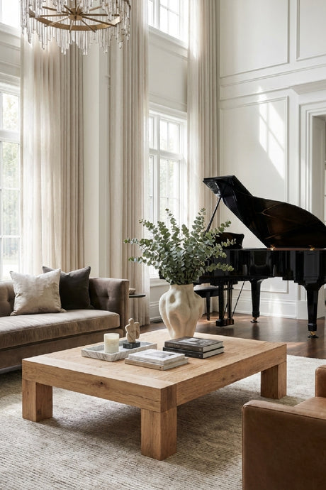 Aged Oak Coffee Table | Novi Living Evander | Oroa.com