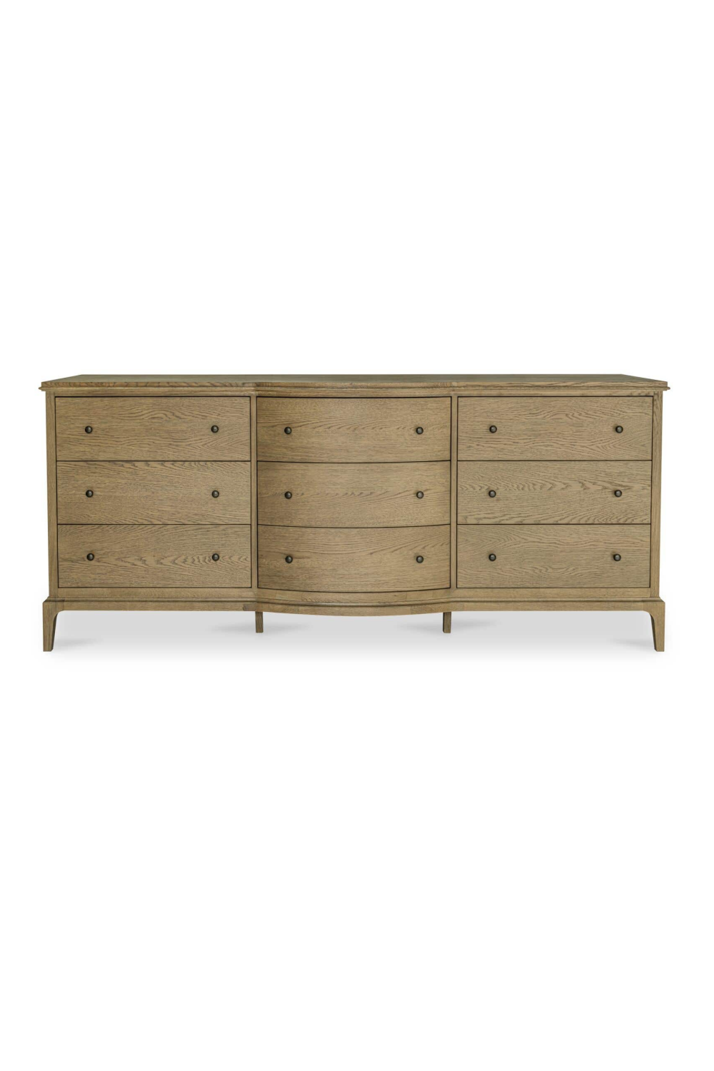 Brown Oak 9-Drawer Dresser | Novi Living Sadie | Oroa.com