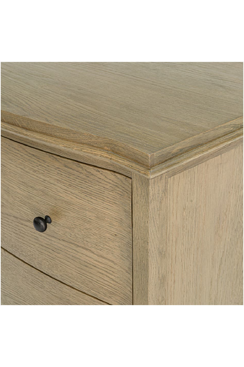 Brown Oak 2-Drawer Nightstand | Novi Living Sadie | Oroa.com