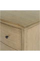 Modern European furniture - Brown Oak 2-Drawer Nightstand - www.oroa.com