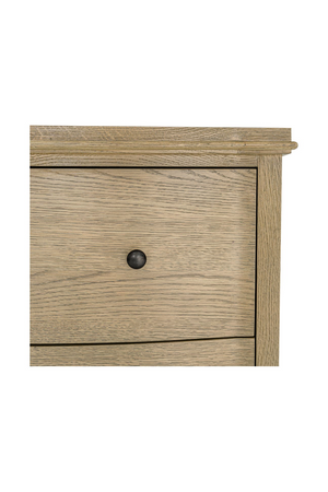 Brown Oak 2-Drawer Nightstand | Novi Living Sadie | Oroa.com
