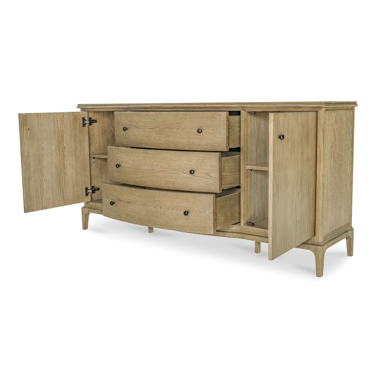 Modern European furniture - Brown Oak Sideboard - www.oroa.com