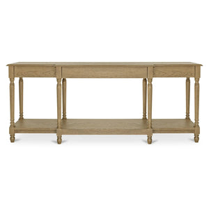 Modern European furniture - Vintage Style Oak Console Table - www.oroa.com
