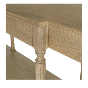 Modern European furniture - Vintage Style Oak Console Table - www.oroa.com